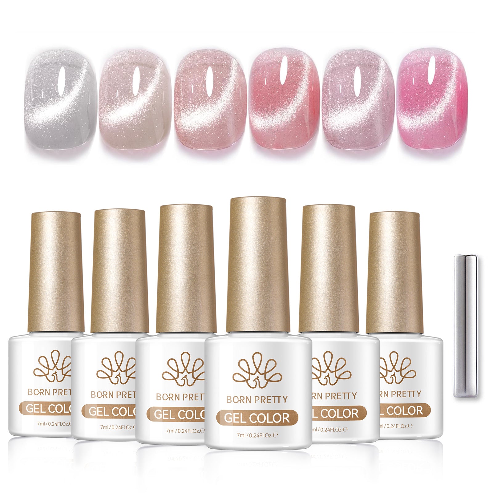 6 Colors Crystal Cat Magnetic Gel M60 Misty Dawn 7ml