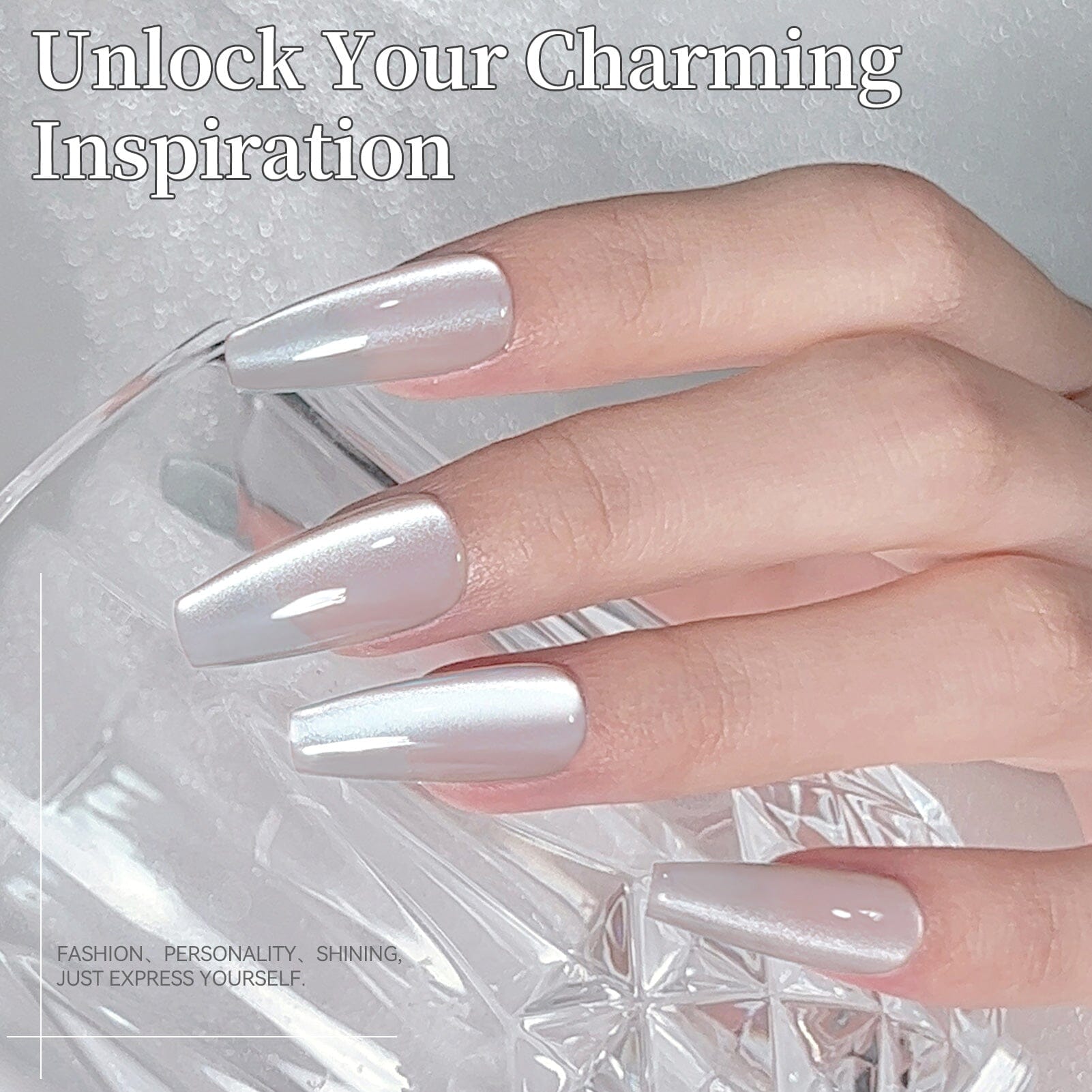 Moonlight Cat Magnetic Gel MY107 Pure Love 15ml Gel Nail Polish BORN PRETTY