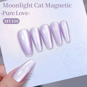 Moonlight Cat Magnetic Gel MY108 Pure Love 15ml Gel Nail Polish BORN PRETTY