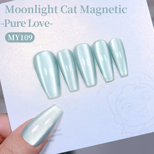 Moonlight Cat Magnetic Gel MY109 Pure Love 15ml Gel Nail Polish BORN PRETTY