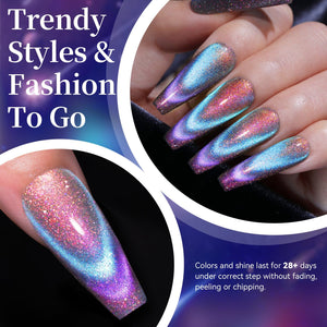 Colored Cat Magnetic Gel MY119 Reflective Glass 15ml Gel Nail Polish BORN PRETTY