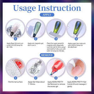 Colored Cat Magnetic Gel MY119 Reflective Glass 15ml Gel Nail Polish BORN PRETTY