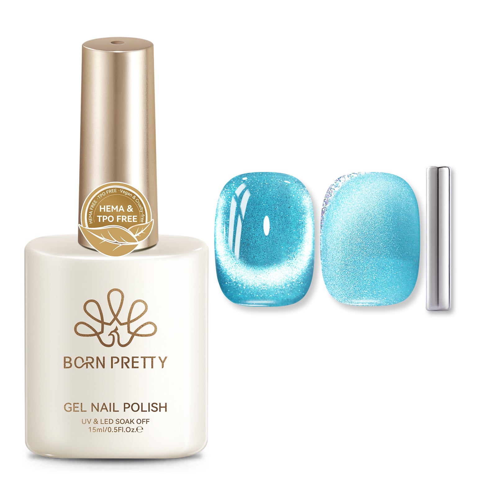 Crystal Cat Magnetic Gel MY328 Sea Blue 15ml HEMA/TPO FREE