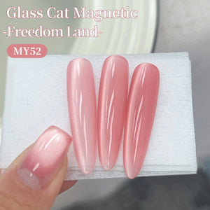 Glass Cat Magnetic Gel MY52 Freedom Land 15ml Gel Nail Polish BORN PRETTY