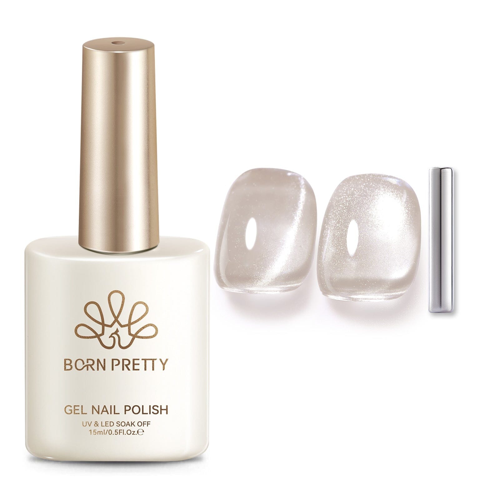 Glass Cat Magnetic Gel MY96 Honey Peach 15ml Gel Nail Polish BORN PRETTY