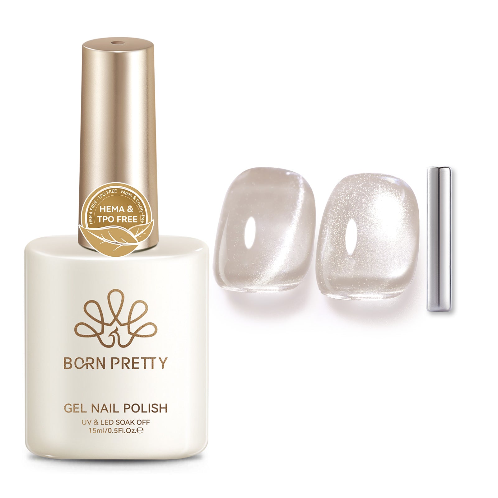 Glass Cat Magnetic Gel MY96 Honey Peach 15ml HEMA/TPO FREE