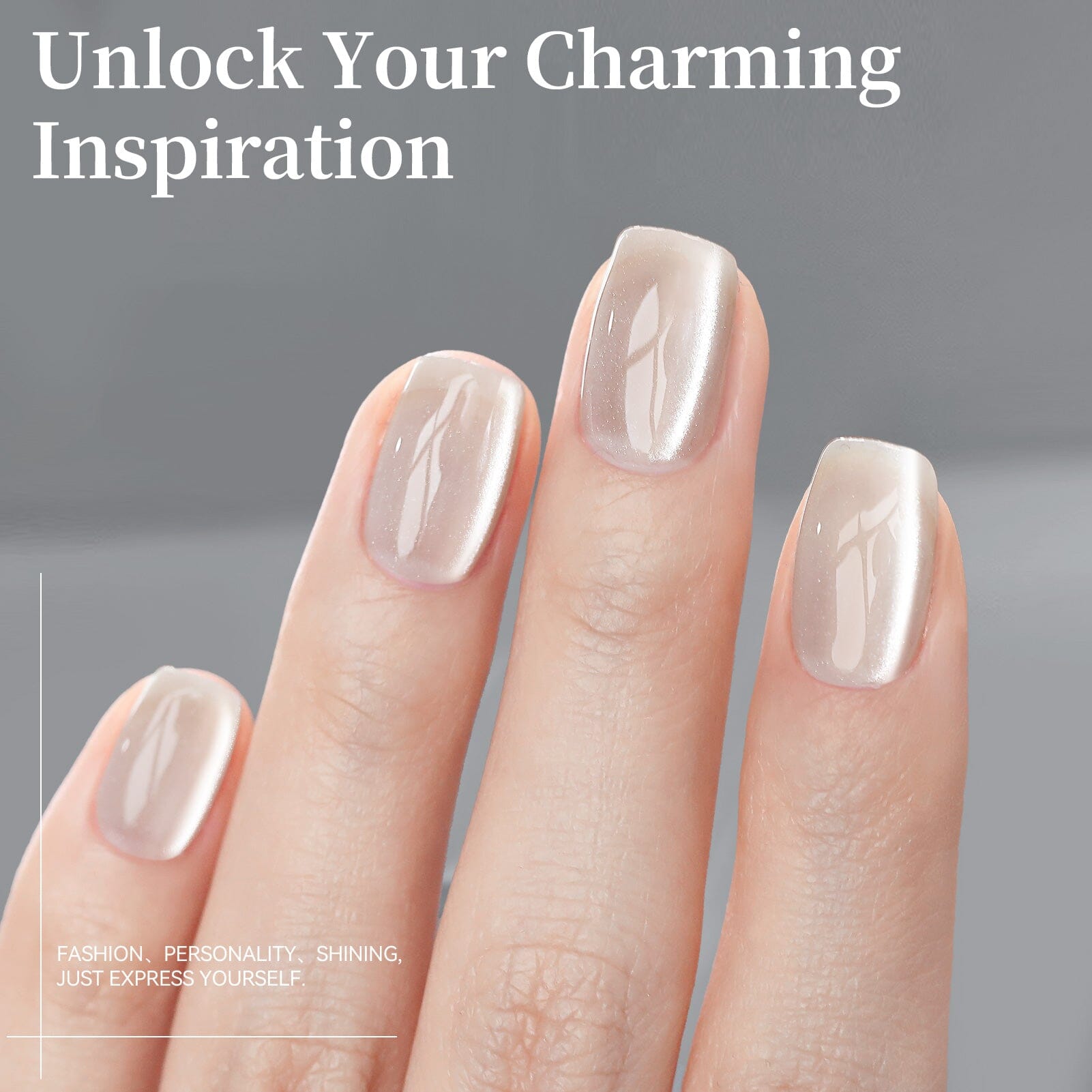 Glass Cat Magnetic Gel MY96 Honey Peach 15ml Gel Nail Polish BORN PRETTY