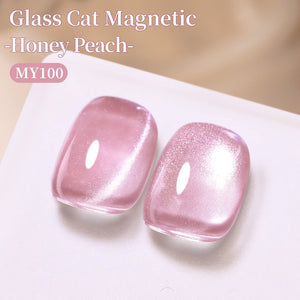 Glass Cat Magnetic Gel MY100 Honey Peach 15ml Gel Nail Polish BORN PRETTY