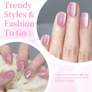 Glass Cat Magnetic Gel MY100 Honey Peach 15ml Gel Nail Polish BORN PRETTY