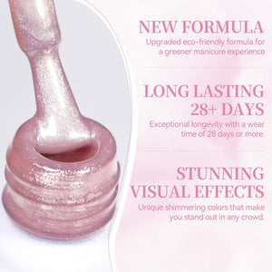 Glass Cat Magnetic Gel MY100 Honey Peach 15ml Gel Nail Polish BORN PRETTY