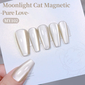Moonlight Cat Magnetic Gel MY102 Pure Love 15ml Gel Nail Polish BORN PRETTY