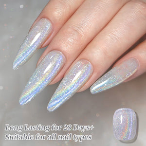 Reflective Cat Magnetic Gel MY495 Fantastic White 15ml Gel Nail Polish BORN PRETTY