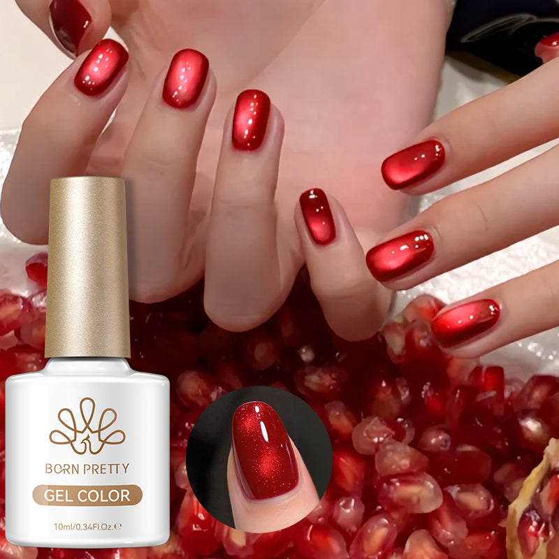 Glass Cat Magnetic Gel MY497 Pomegranate Red 10ml