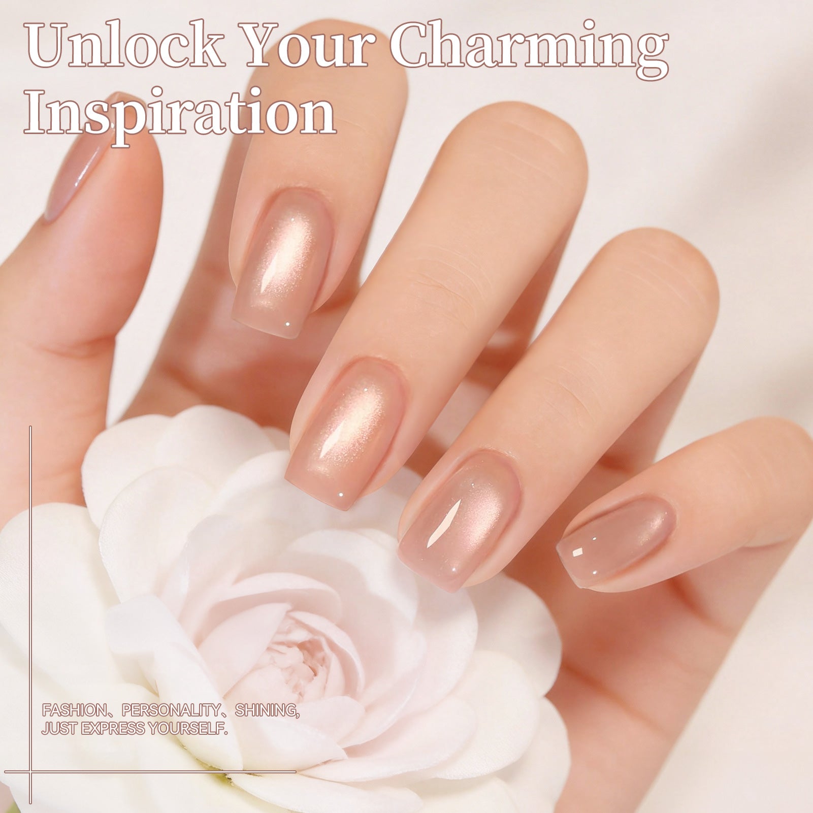 Glass Cat Magnetic Gel MY471 Peach Coral Sea 15ml HEMA/TPO FREE