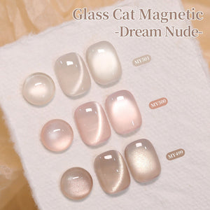Glass Cat Magnetic Gel MY501 Dream Nude 15ml Gel Nail Polish BORN PRETTY