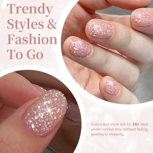 Reflective Gel SZ52 Galactic Pink 10ml Gel Nail Polish BORN PRETTY