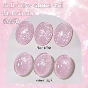 Reflective Gel SZ54 Pink Gleam 10ml Gel Nail Polish BORN PRETTY