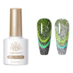 Reflective Cat Magnetic Gel MY515 Light Years Away 10ml Gel Nail Polish BORN PRETTY
