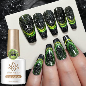Reflective Cat Magnetic Gel MY515 Light Years Away 10ml Gel Nail Polish BORN PRETTY