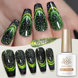 Reflective Cat Magnetic Gel MY515 Light Years Away 10ml Gel Nail Polish BORN PRETTY