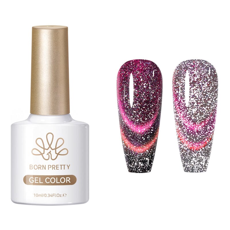 Reflective Cat Magnetic Gel MY518 Light Years Away 10ml Gel Nail Polish BORN PRETTY