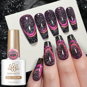Reflective Cat Magnetic Gel MY518 Light Years Away 10ml Gel Nail Polish BORN PRETTY