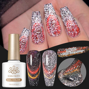 Reflective Cat Magnetic Gel MY519 Light Years Away 10ml Gel Nail Polish BORN PRETTY