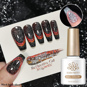 Reflective Cat Magnetic Gel Light Years Away 10ml Gel Nail Polish BORN PRETTY MY519