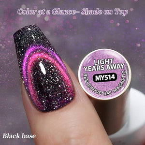 Reflective Cat Magnetic Gel MY514 Light Years Away 10ml Gel Nail Polish BORN PRETTY