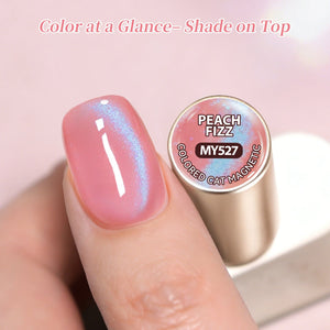Colored Cat Magnetic Gel MY527 Peach Fizz 15ml Gel Nail Polish BORN PRETTY