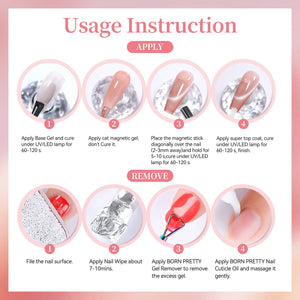 Colored Cat Magnetic Gel MY527 Peach Fizz 15ml Gel Nail Polish BORN PRETTY