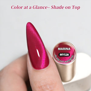 Glass Cat Magnetic Gel MY528 Marina 15ml Gel Nail Polish BORN PRETTY