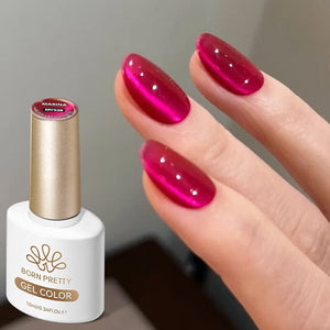 Glass Cat Magnetic Gel MY528 Marina 10ml Gel Nail Polish BORN PRETTY