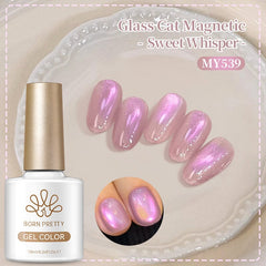 Glass Cat Magnetic Gel Sweet Whisper 10ml Gel Nail Polish BORN PRETTY MY539