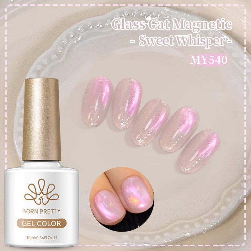 Glass Cat Magnetic Gel Sweet Whisper 10ml Gel Nail Polish BORN PRETTY MY540