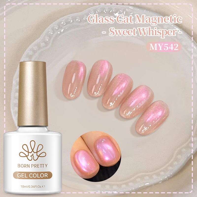Glass Cat Magnetic Gel Sweet Whisper 10ml Gel Nail Polish BORN PRETTY MY542