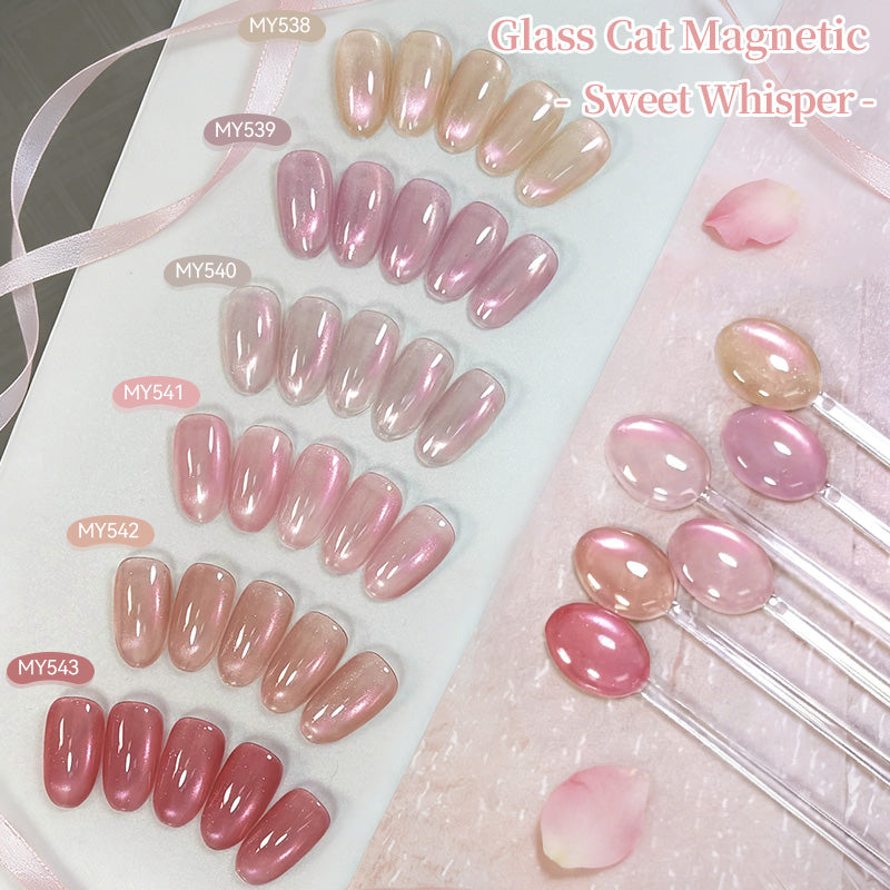 6 Colors Glass Cat Magnetic Gel Sweet Whisper 10ml