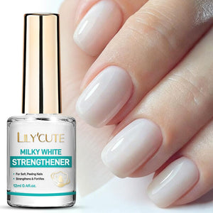 Milky White Strengthener 12ml Nail Polish LILYCUTE