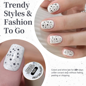 Sequins Jelly Gel TS31 Cream Topping 15ml Gel Nail Polish BORN PRETTY