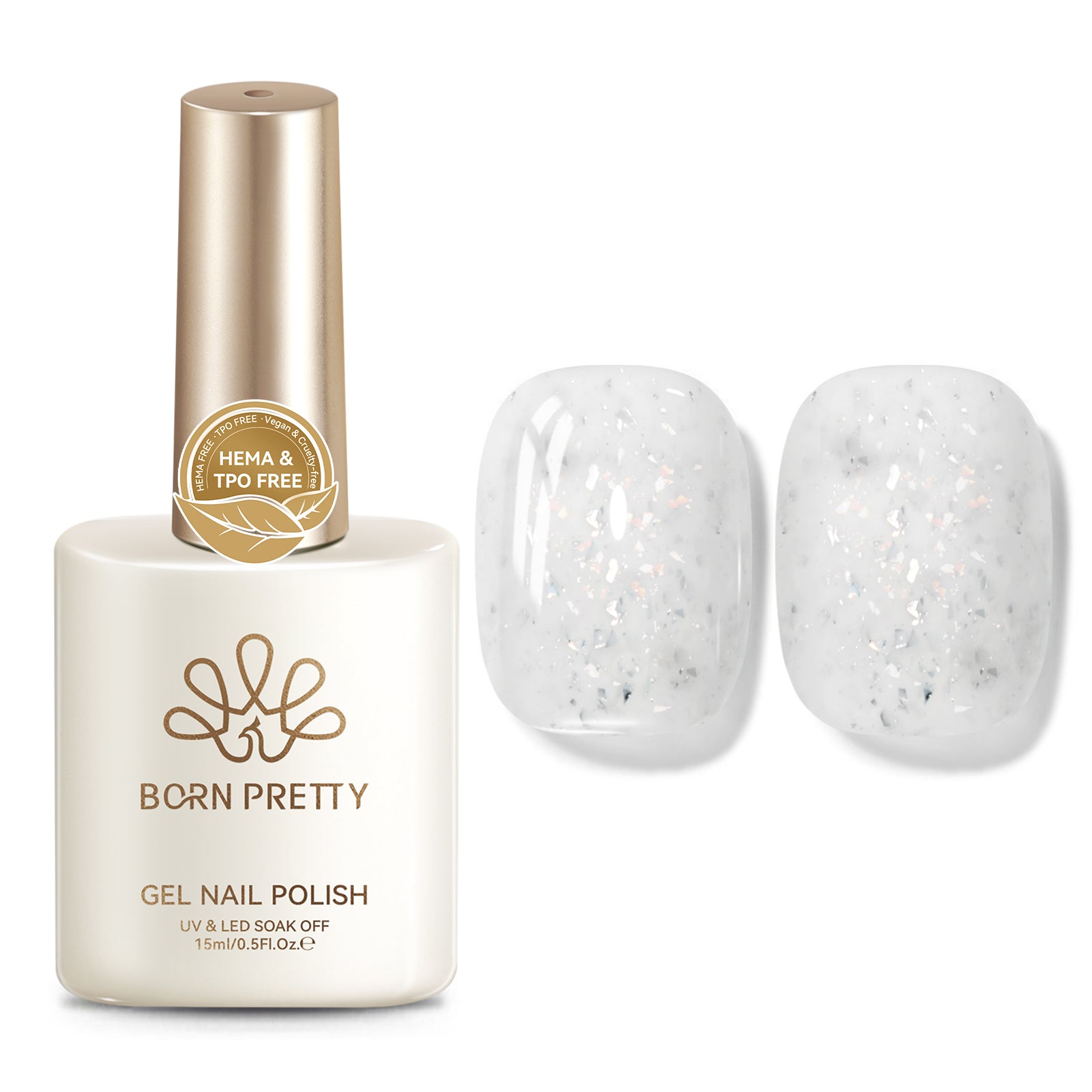 Sequins Jelly Gel TS32 Frost Shard 15ml HEMA/TPO FREE