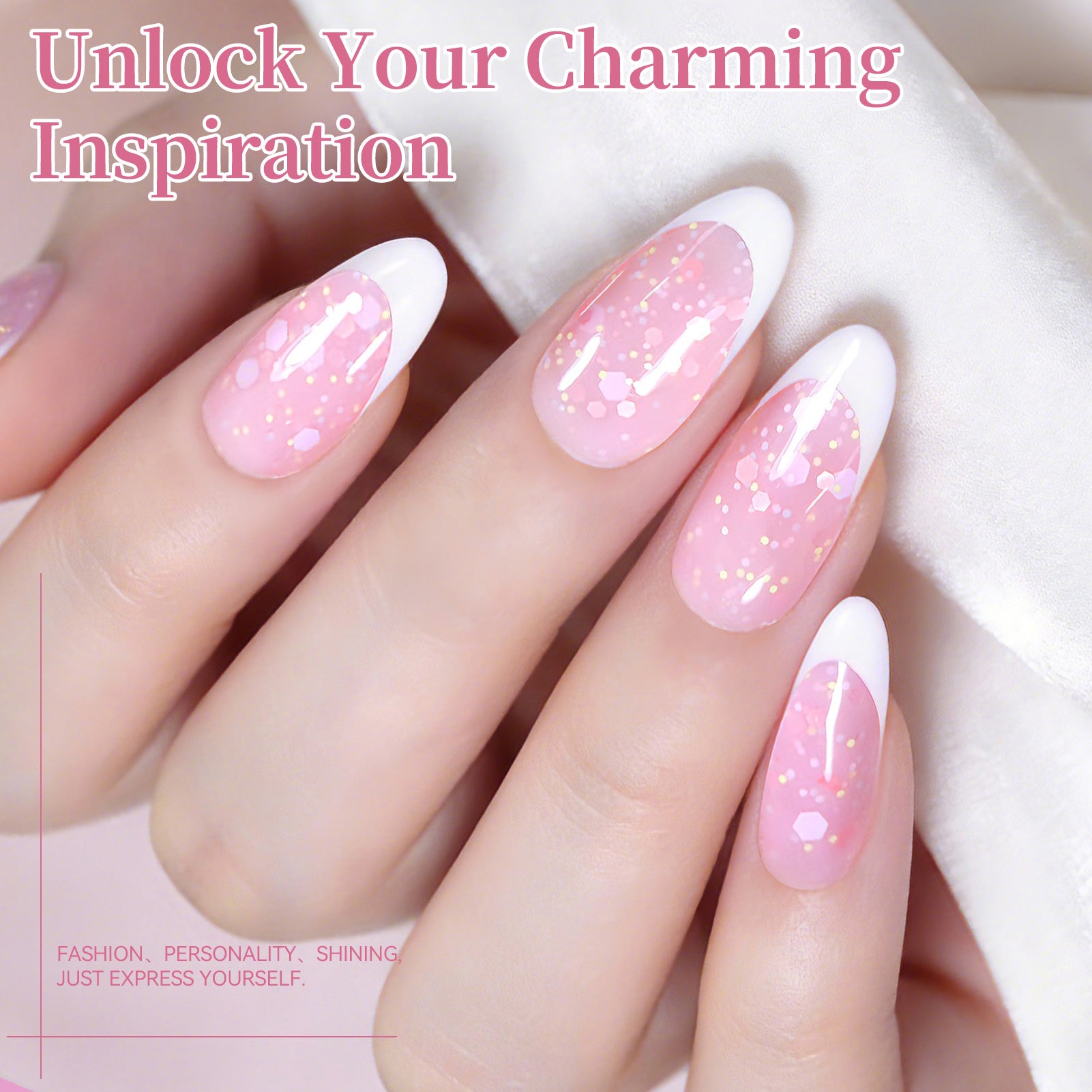 Sequins Jelly Gel TS33 Pink Fantasy 15ml HEMA/TPO FREE