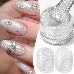 Jelly Gel TS34 Fluttering Flakes 10ml Gel Nail Polish BORN PRETTY