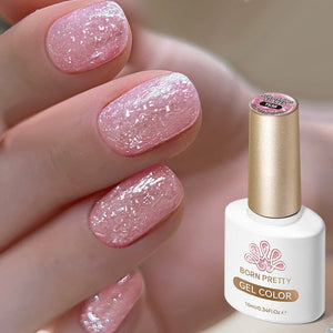 Jelly Gel TS38 Fluttering Flakes 10ml Gel Nail Polish BORN PRETTY