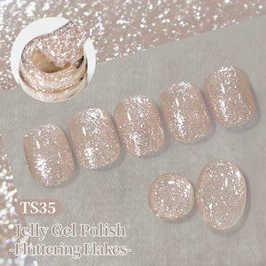 Jelly Gel Fluttering Flakes 10ml Gel Nail Polish BORN PRETTY