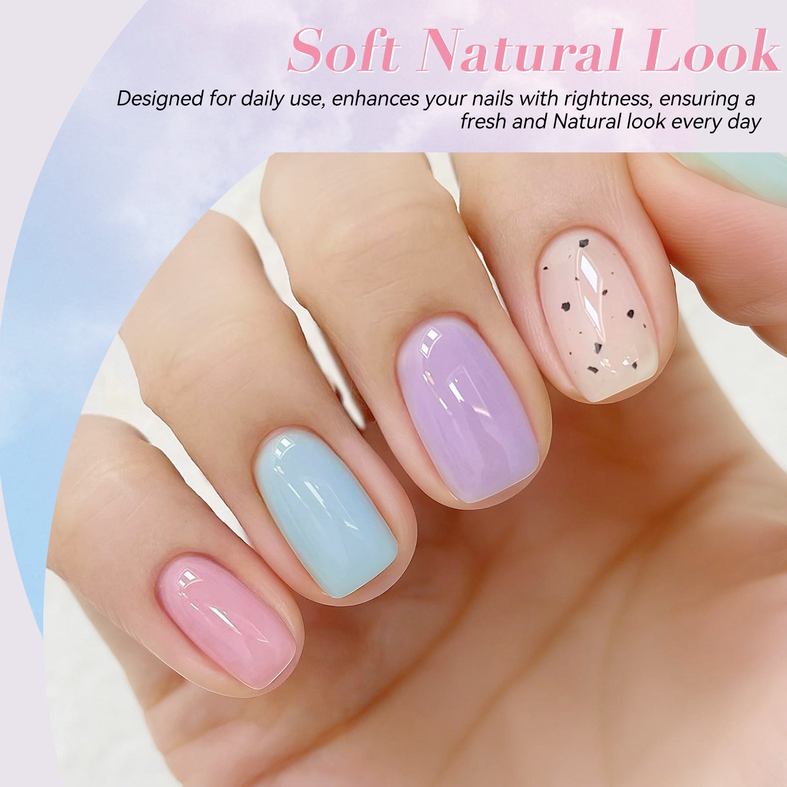 6 Colors Jelly Gel J57 Early Summer 7ml HEMA/TPO FREE