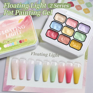 9 Colors Pat Painting Gel with Tooks Kit #03 Gel Nail Polish BORN PRETTY