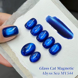 Glass Cat Magnetic Gel MY544 Abyss Sea 15ml Gel Nail Polish BORN PRETTY