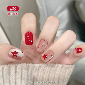 10pcs Press on Nails #17 X495 Size S