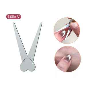 Metal Plate #02 Heart Shaped French Cat Magnetic Auxiliary Tool