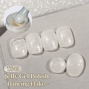 Jelly Gel TS42 Dancing Flake 10ml Gel Nail Polish BORN PRETTY